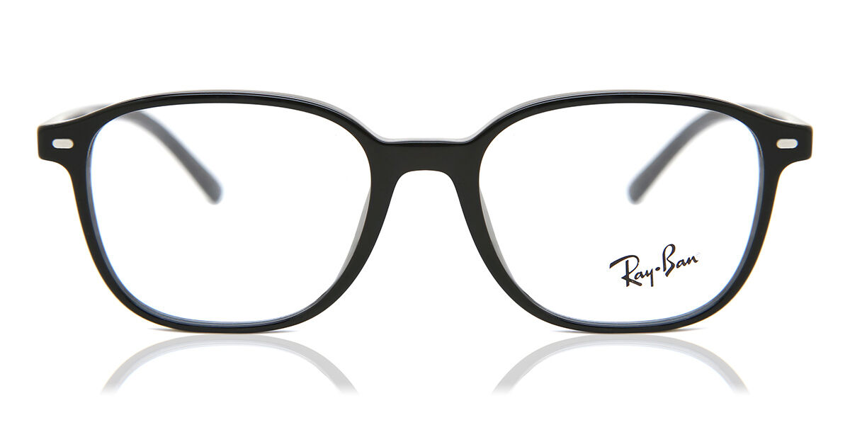 Ray-Ban RX5393 Leonard 2000 Men's Eyeglasses Black Size 49 (Frame Only) - Blue Light Block Available