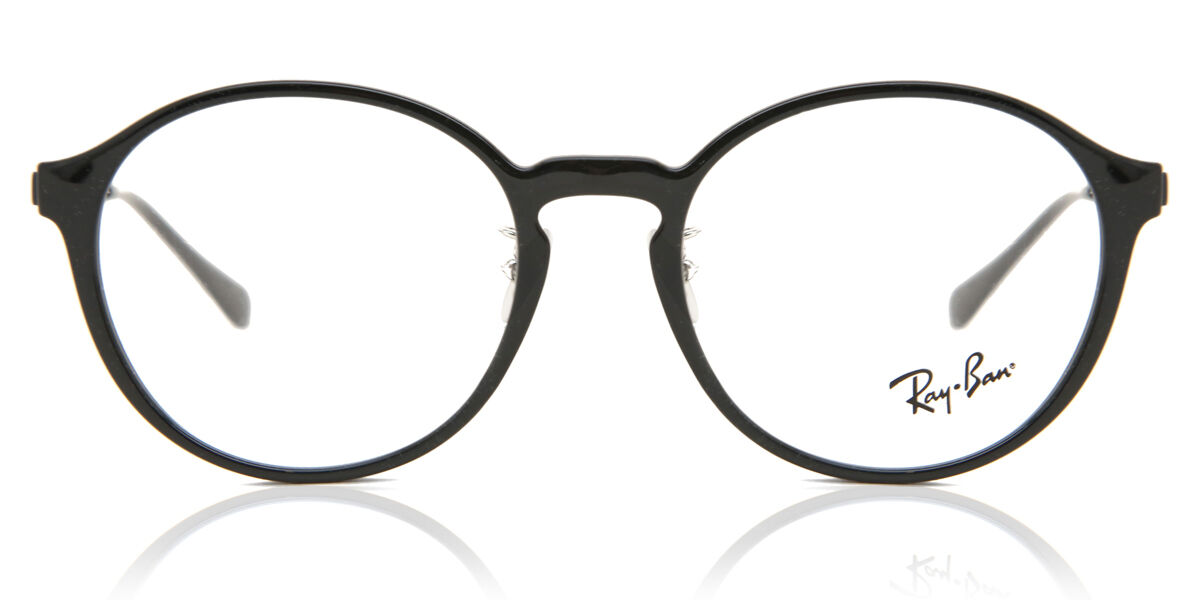 Ray-Ban RX7178D Asian Fit 5725 Men's Eyeglasses Black Size 51 (Frame Only) - Blue Light Block Available