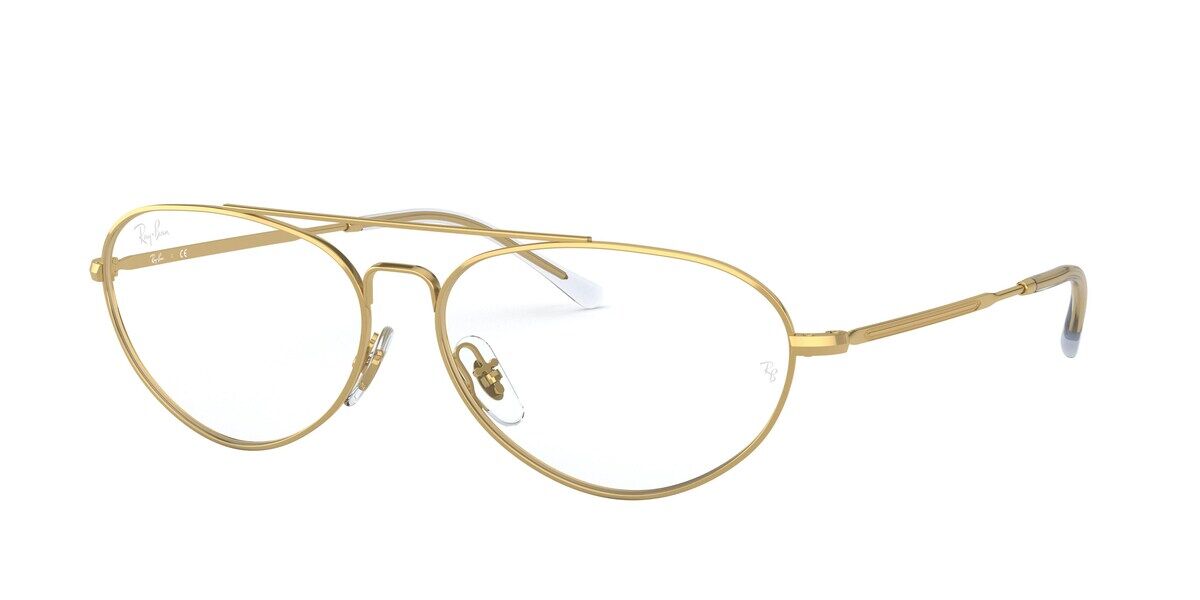 Ray-Ban RX6454 2500 Men's Eyeglasses Gold Size 56 (Frame Only) - Blue Light Block Available