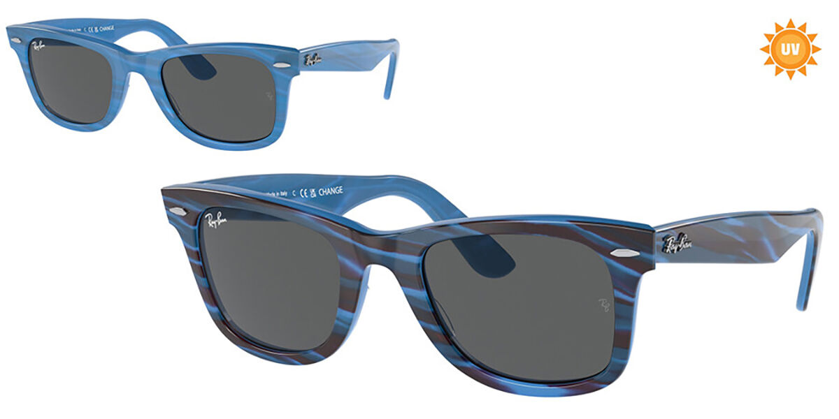 Ray-Ban RB2140 Wayfarer 1409B1, Blue frame