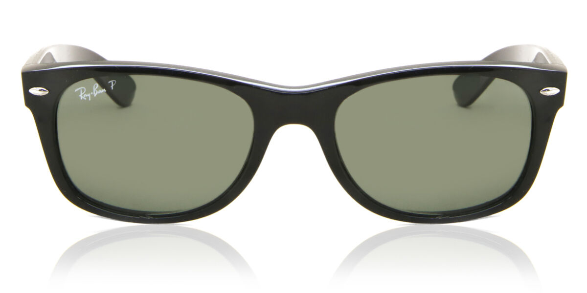 Ray-Ban RB2132 New Wayfarer Polarized 901/58, Black frame