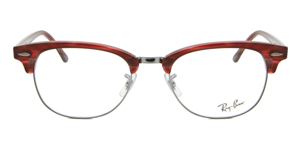 Ray-Ban RX5154 Clubmaster 8376, Red frame