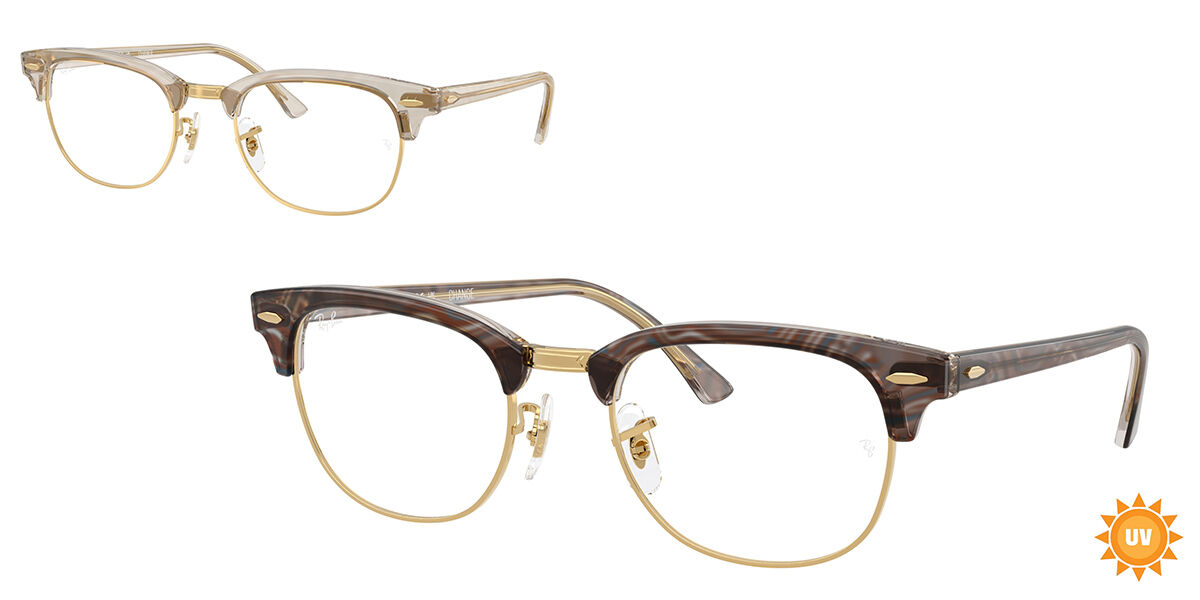 Ray-Ban RX5154 Clubmaster 8291, Gold frame