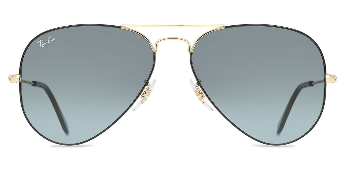 Ray-Ban RB3025 Aviator Large Metal 9271GK, Black frame