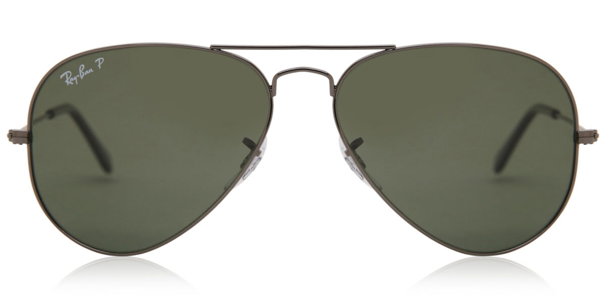 Ray-Ban RB3025 Aviator Polarized 004/58, Grey frame
