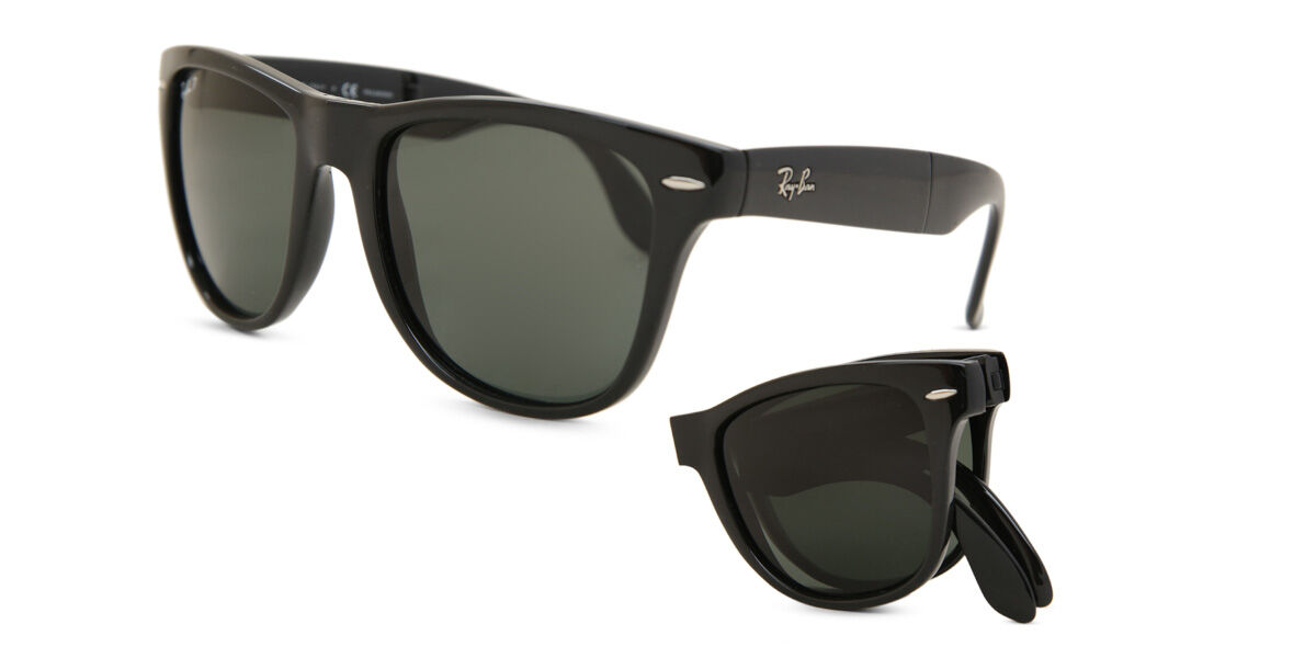 Ray-Ban RB4105 Wayfarer Folding Polarized 601/58, Black frame