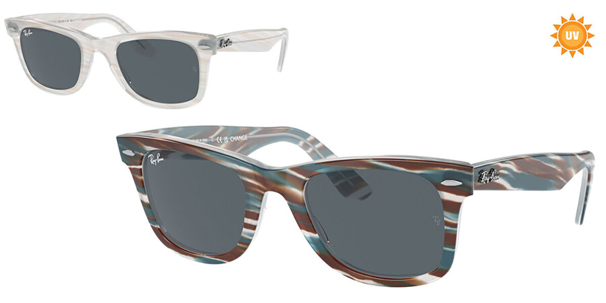 Ray-Ban RB2140 Wayfarer 1407R5, Blue frame
