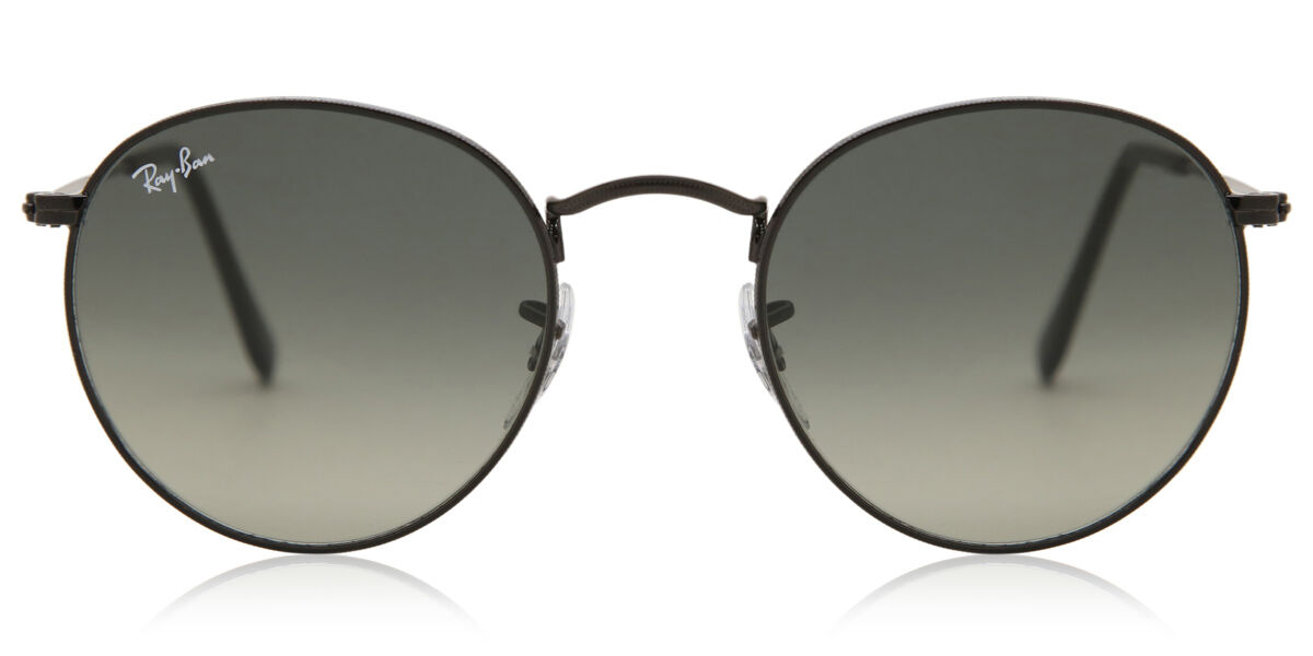 Ray-Ban RB3447N Round Metal 002/71, Black frame