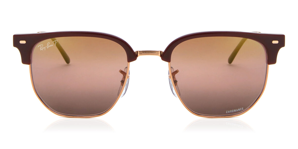 Ray-Ban RB4416 New Clubmaster 6654G9, Burgundy frame