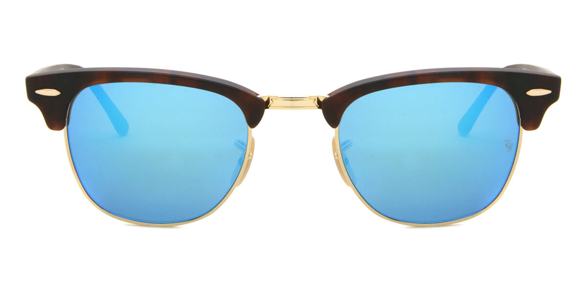 Ray-Ban RB3016/S Clubmaster Flash Lenses 114517, Tortoiseshell frame