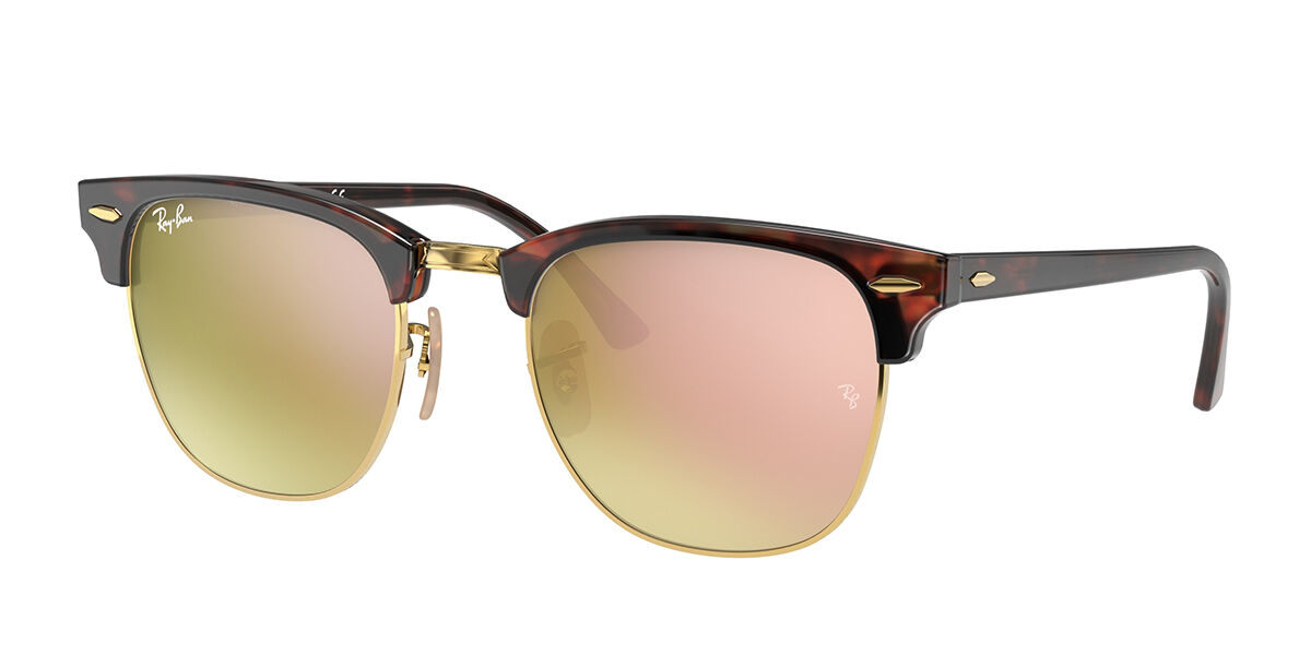 Ray-Ban RB3016/S Clubmaster Flash Lenses Gradient 990/7O, Tortoiseshell frame