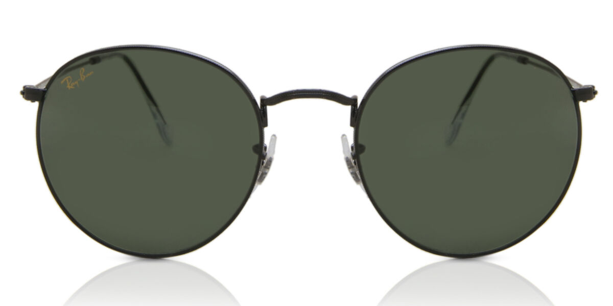 Ray-Ban RB3447 Round Metal 919931, Black frame