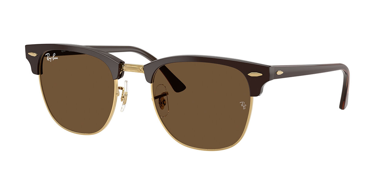 Ray-Ban RB3016F Clubmaster Asian Fit 687853, Brown frame