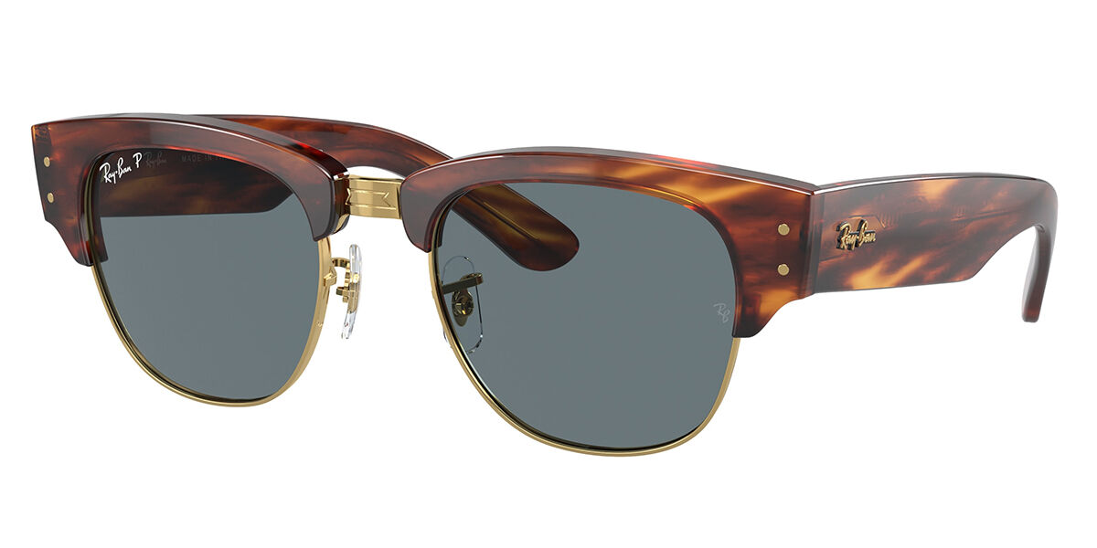 Ray-Ban RB0316S Mega Clubmaster Polarized 954/3R, Gold frame