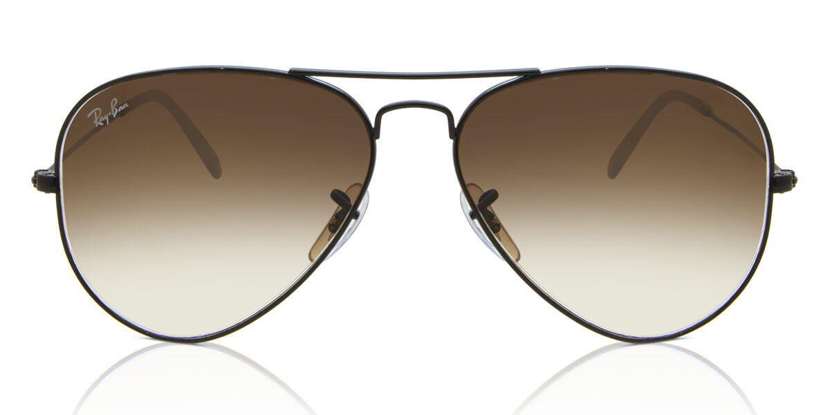 Ray-Ban RB3025 Aviator Large Metal Asian Fit 002/51, Black frame