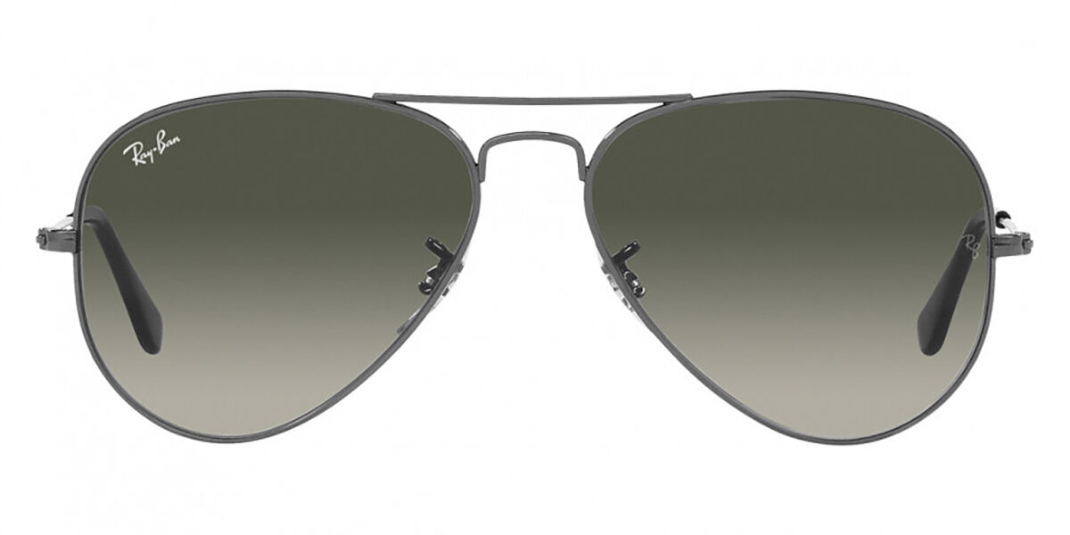 Ray-Ban RB3025 Aviator Large Metal Asian Fit 004/71, Gunmetal frame