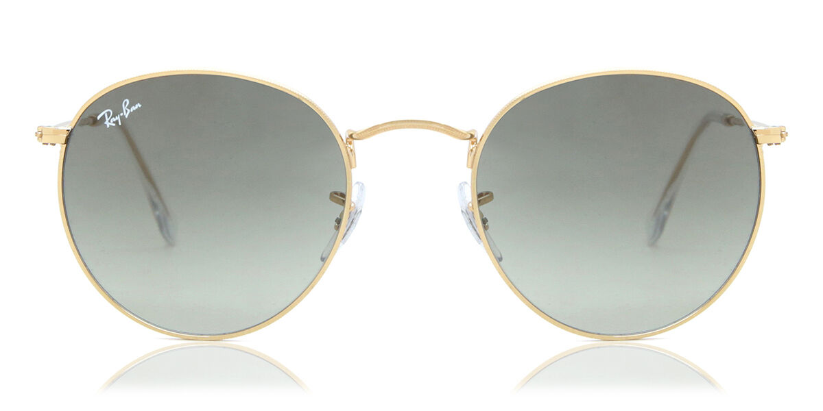 Ray-Ban RB3447 Round Metal Asian Fit 001/71, Gold frame