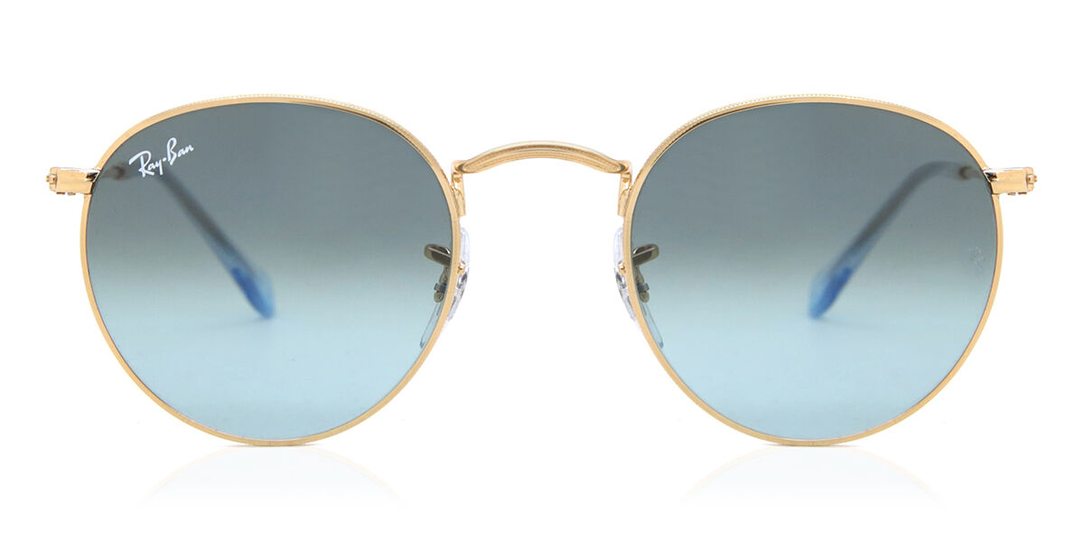 Ray-Ban RB3447 Round Metal Asian Fit 001/3M, Gold frame