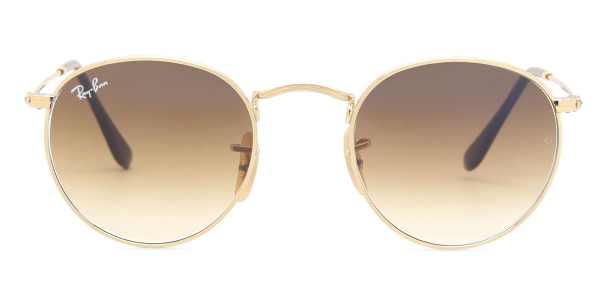 Ray-Ban RB3447 Round Metal Asian Fit 001/51, Gold frame