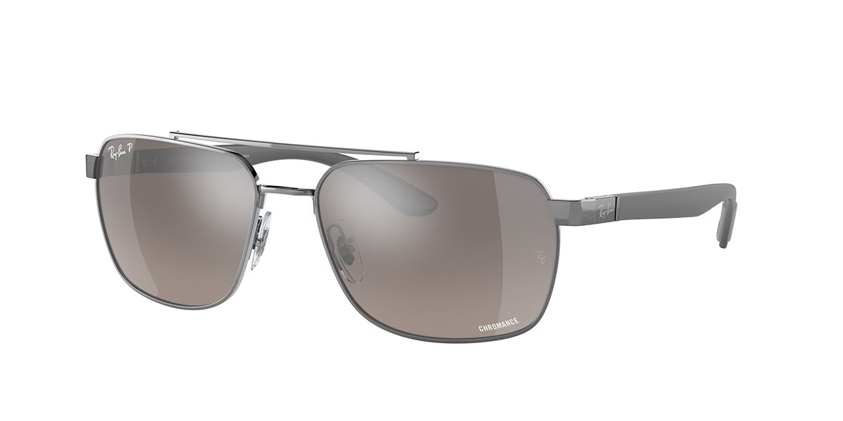 Ray-Ban RB3701 Asian Fit Polarized 004/5J, Gunmetal frame
