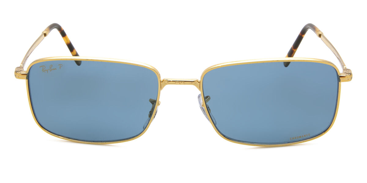 Ray-Ban RB3717 Asian Fit Polarized 9196S2, Gold frame