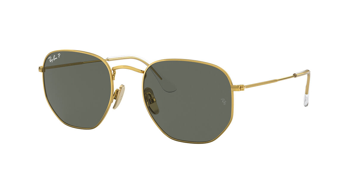 Ray-Ban RB8148 Hexagonal Polarized 921658, Gold frame