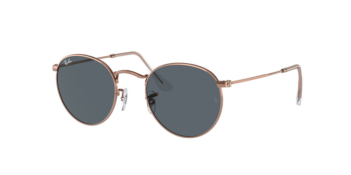 Ray-Ban RB3447 Round Metal Asian Fit 9202R5, Gold frame