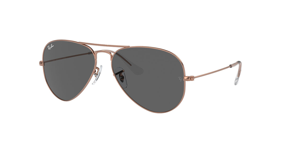 Ray-Ban RB3025 Aviator Large Metal Asian Fit 9202B1, Gold frame