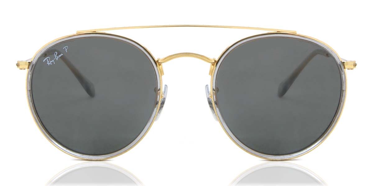 Ray-Ban RB3647N Polarized 921048, Gold frame