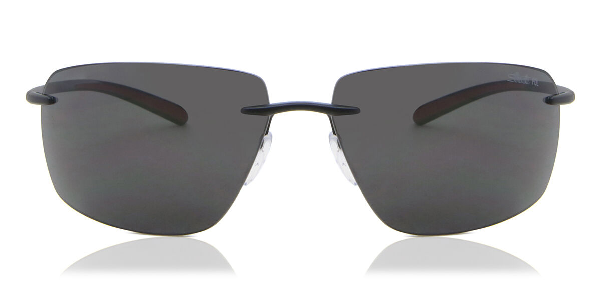 Silhouette 8727/75 9040, Black frame, Dark Grey Mirror lenses