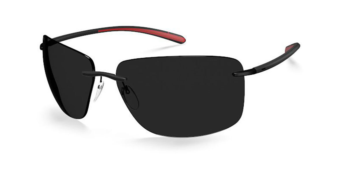 Silhouette 8728/75 9040, Black frame, Gold Mirror lenses