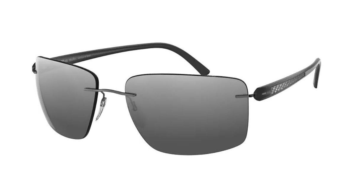Silhouette 8722/75 6560, Silver frame, Grey Gradient lenses
