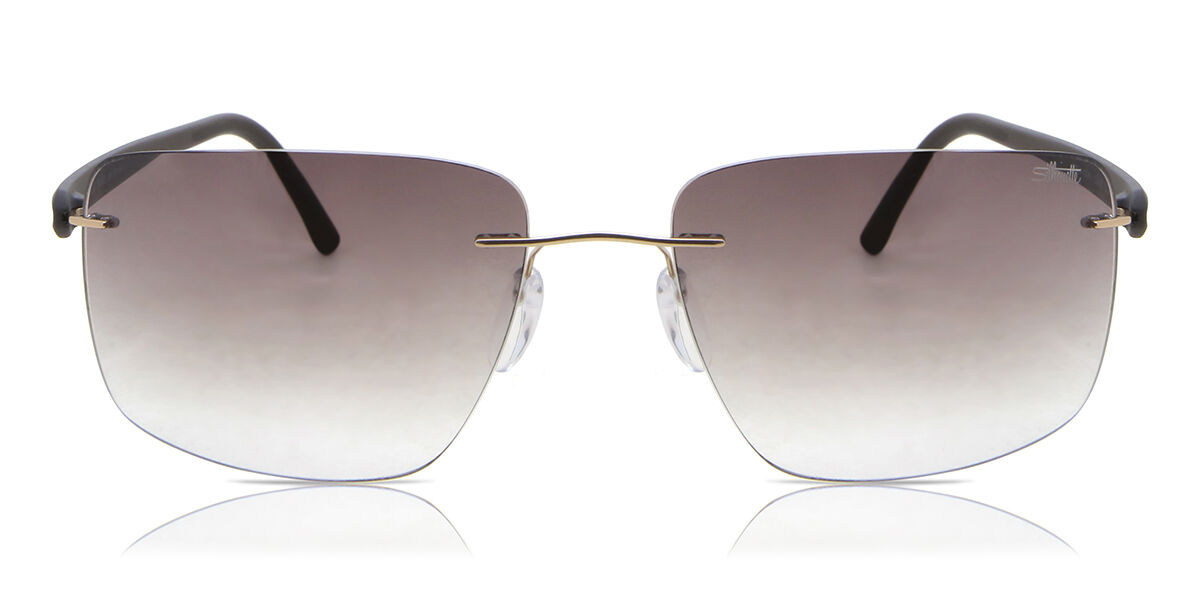 Silhouette 8722/75 7530, Gold frame, Brown Gradient lenses