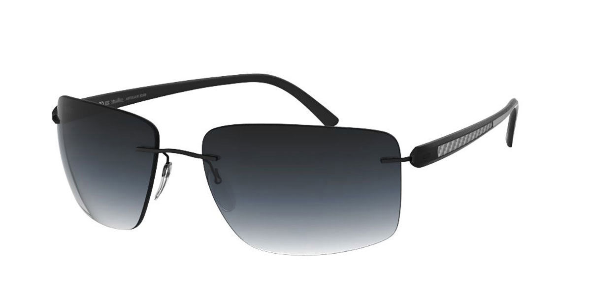 Silhouette 8722/75 9140, Black frame, Grey lenses