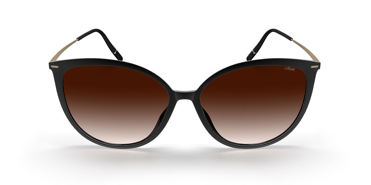 Silhouette Hermosa Fullrim 3195/75 9030, Black frame, Gradient Red Brown lenses