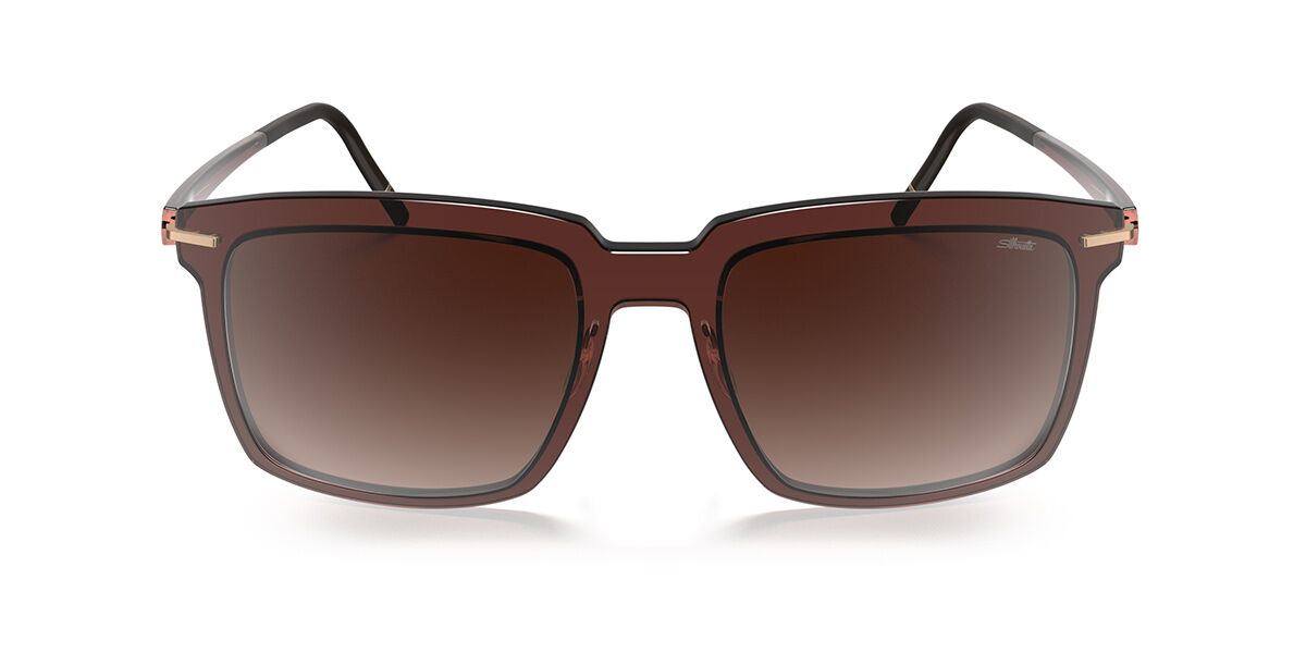 Silhouette Menton Fullrim 4082/75 6130, Brown frame, Gradient Red Brown lenses