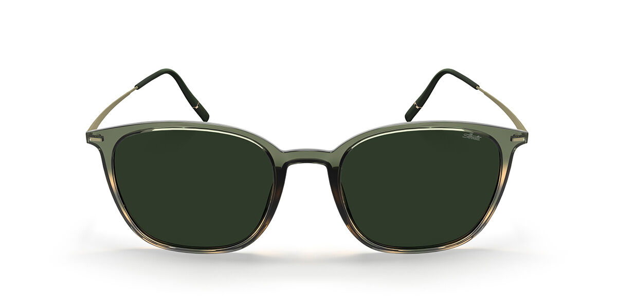 Silhouette Sequoia Fullrim 4086/75 5540, Brown frame, Dark Green lenses