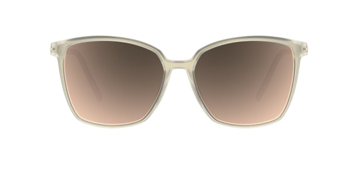 Silhouette Juniper 3196/75 8530, White frame, Gradient Caramel Brown Mirror lenses