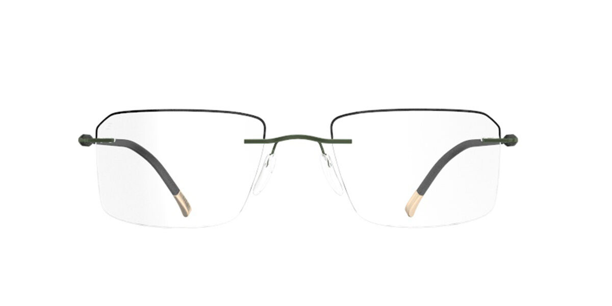 Silhouette Purist Color Groove Demo Rimless 5561/LL 5645, Green frame