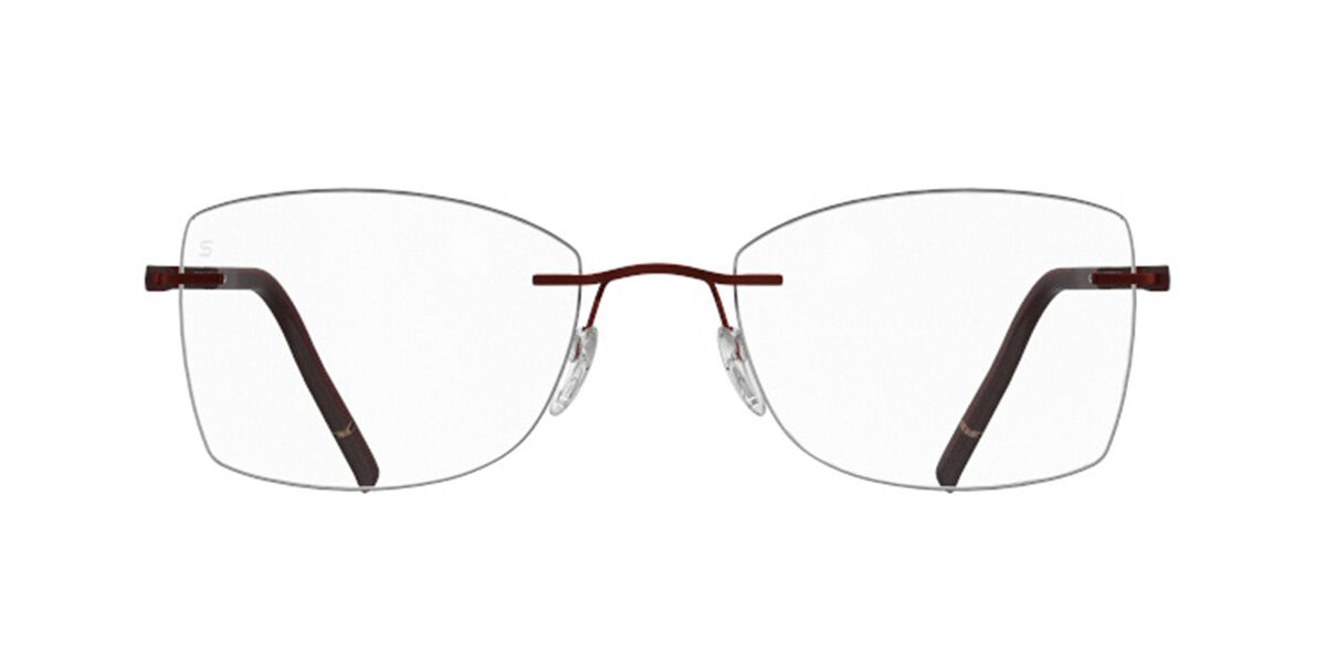 Silhouette The Dawn Demo Rimless 5573/GR 3040, Burgundy frame