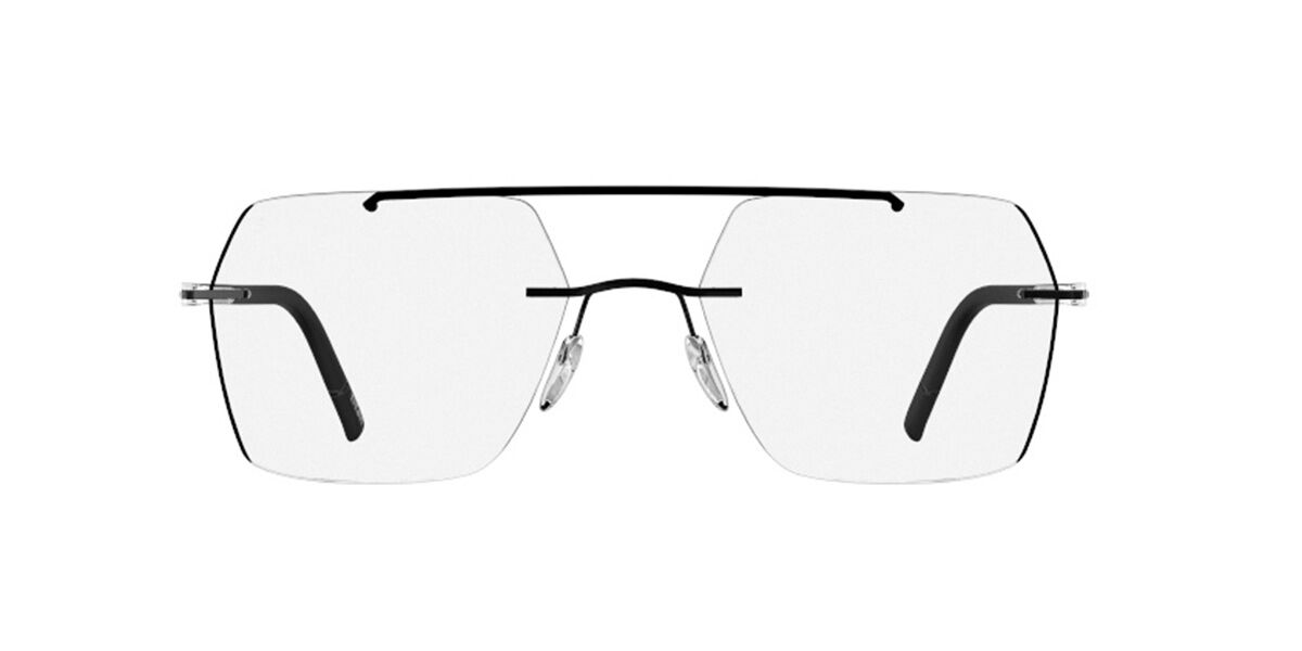 Silhouette The Wave Color Groove Demo Rimless 5567/OB 9145, Black frame