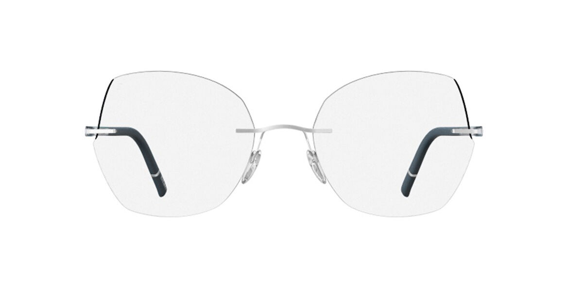 Silhouette The Wave Color Groove Demo Rimless 5567/OF 7405, Silver frame