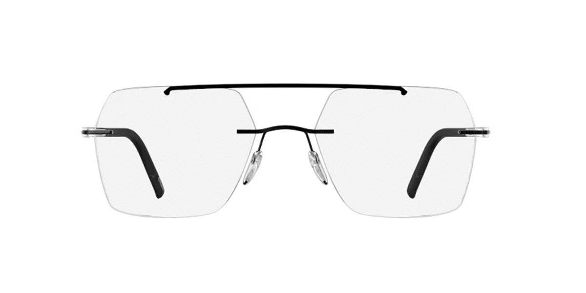 Silhouette The Wave Demo Rimless 5567/OA 9140, Black frame