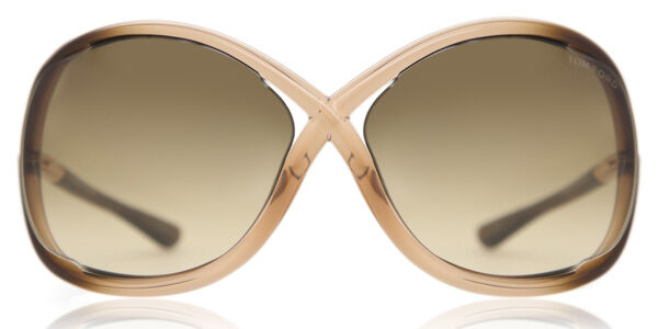 Tom Ford FT0009 WHITNEY 74F, Brown frame, Gradient Dark Brown lenses