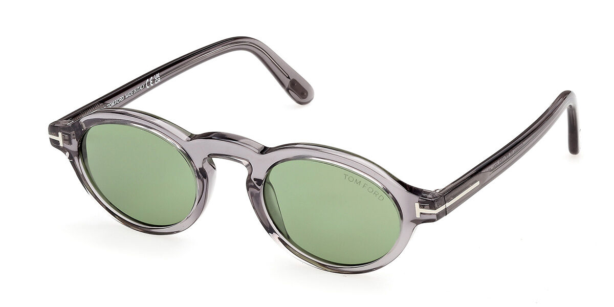 Tom Ford FT1332 ARISTOTELE-02 20N, Grey frame, Green lenses