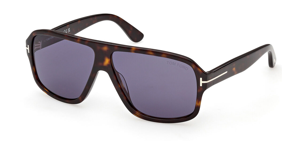 Tom Ford FT1335 WILLIAM-02 52V, Tortoiseshell frame, Dark Blue lenses