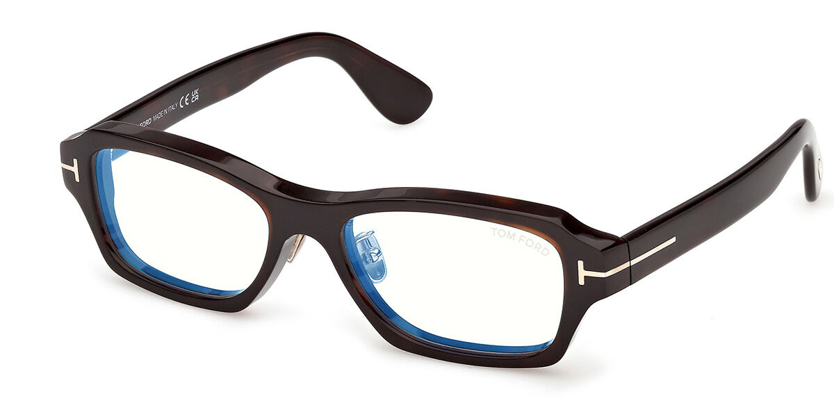 Tom Ford FT6113-D-B Asian Fit 052 Blue-Light Block, Tortoiseshell frame