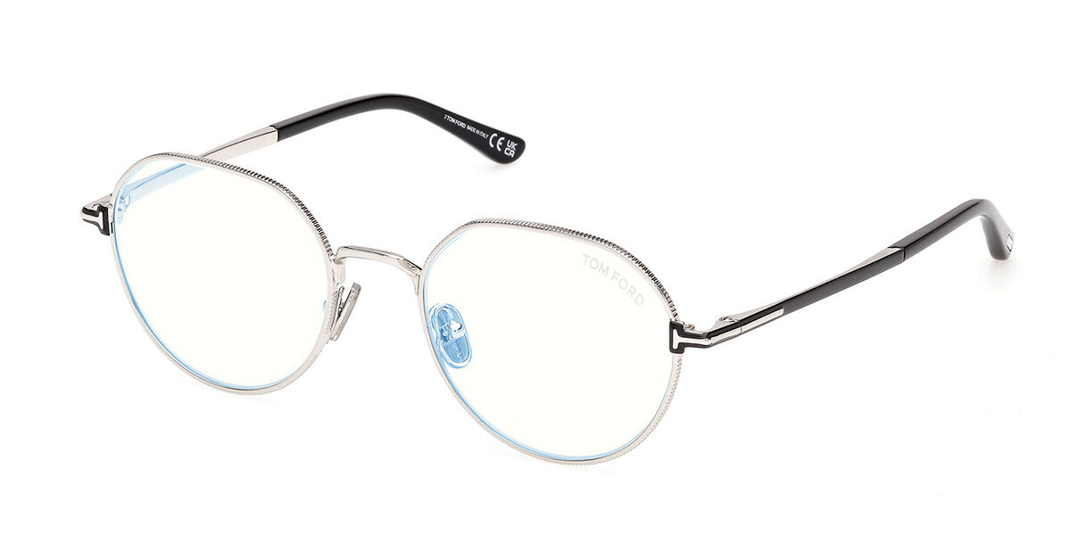 Tom Ford FT6127-B 016 Blue-Light Block, Silver frame