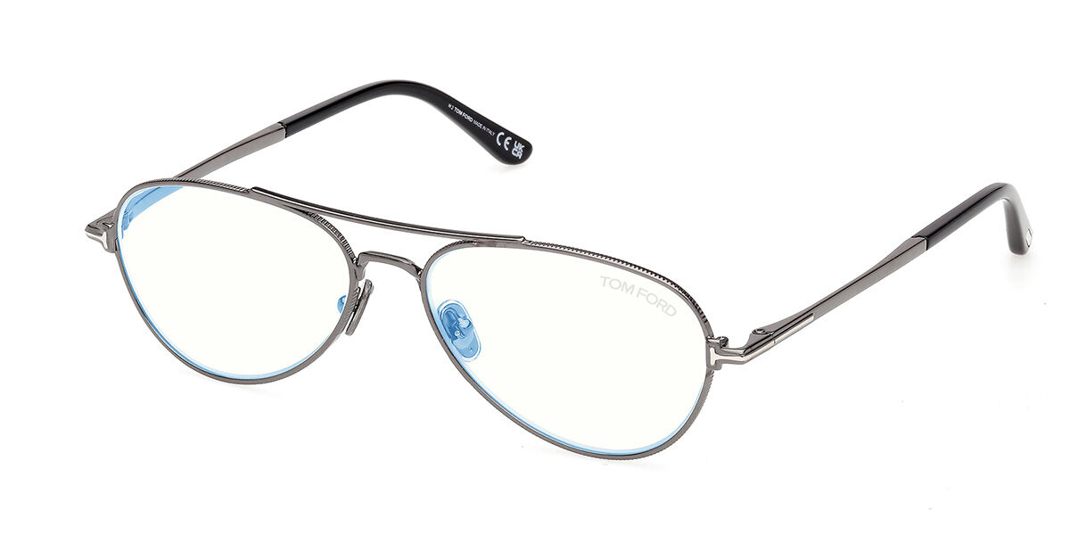 Tom Ford FT6128-B 008 Blue-Light Block, Gunmetal frame