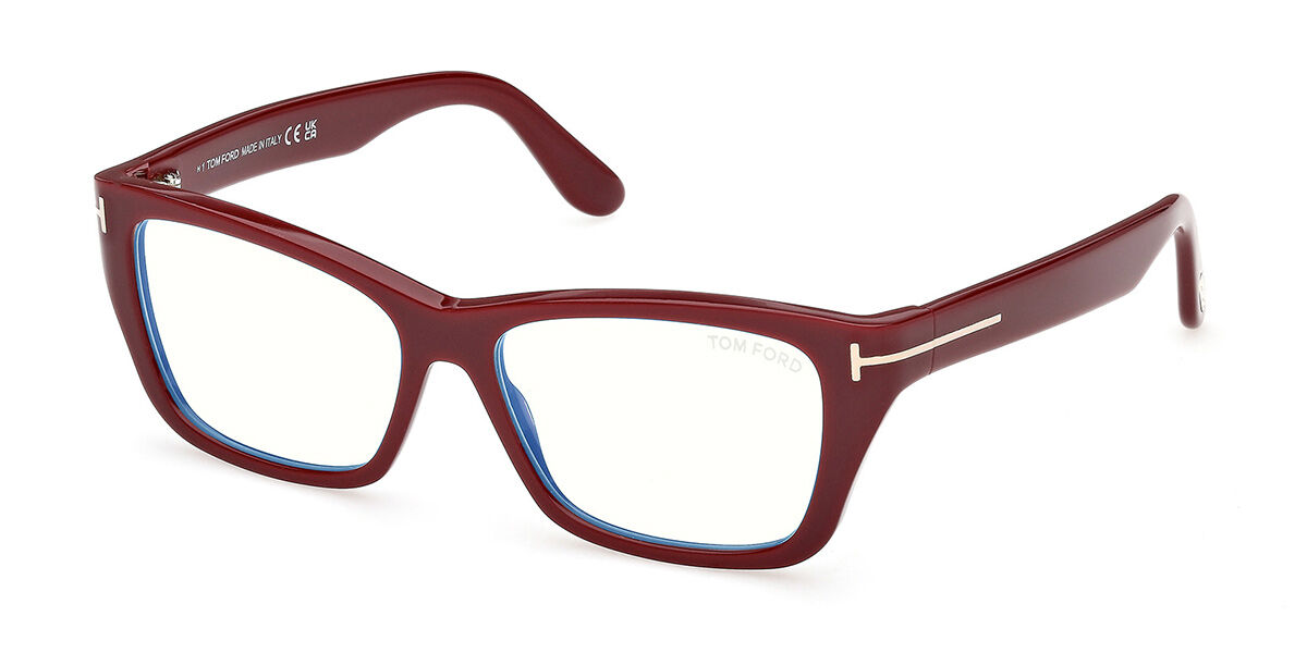 Tom Ford FT6132-B 069 Blue-Light Block, Burgundy frame